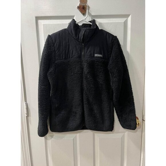 Columbia teddy style black jacket size medium - Picture 1 of 5